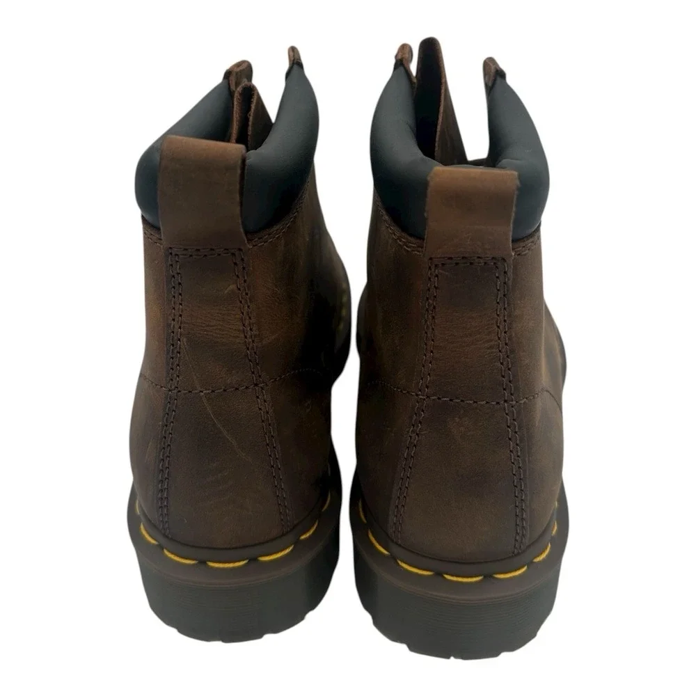 Dr Martens 939 Ben Boots Mens 8 Womens 9 Brown Leather‎ Lace Up Soft Toe Doc
